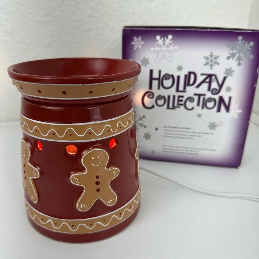 Scentsy Ginger Bread Man Warmer Full Size 2011 Retired Christmas Decor